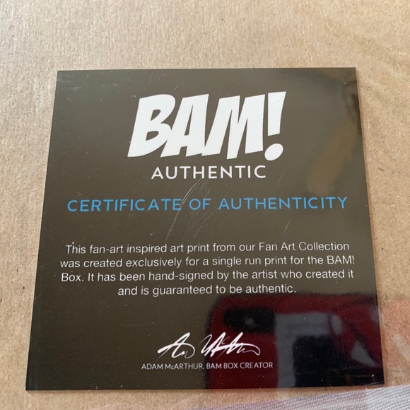 NWT. Autographed Fan Art of The Best of the 1990s! 14”x11” - Picture 4 of 4